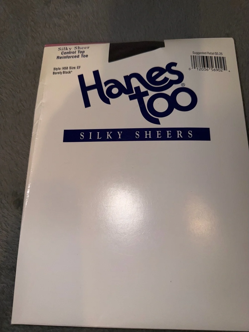 Hanes Too Silky Sheers Control TopStyle H58 Size EF Black
